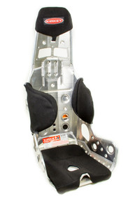 Kirkey 58111LW - Seat Cover - Hook Attachment - Tweed - Black -  58 Series Lightweight - 14 in Wide Seat - Each