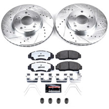 PowerStop K9109-26 - Power Stop 06-11 Honda Civic Front Z26 Street Brake Kit