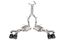 Corsa Performance 21320CF - 2022-25 Cadillac CT5 V Blackwing 3in. Cat-Back w/ Act. Exh. - Dbl X-Pipe - Twin 4.5in. CF Tips