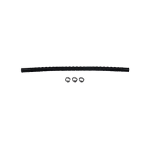 Deatschwerks 9-CT-12-516 - Convoluted Tubing 300mm Length x 8mm ID Side 1 x 8mm ID Side 2 - Black