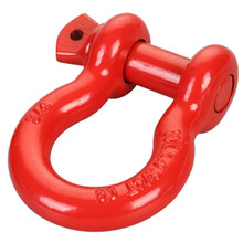 Bulldog Winch 20448 - 3/4 Inch Shackle 9.5k WLL Red Powder Coat