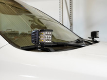 Cali Raised LED CR2812 - 03-09 4Runner Low Profile Ditch Light Brackets Kit (2) 3X2 18W LED Pods No Switch
