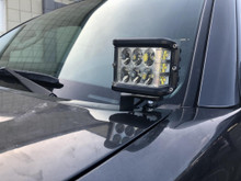 Cali Raised LED CR2861 - 05-15 Tacoma Low Profile LED Ditch Light Brackets Kit (2) 3X2 18W LED Pods Ditch Lights Switch Amber Backlight Tall