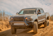 Cali Raised LED CR2898 - 2005-2015 Toyota Tacoma Low Profile LED Ditch Light Brackets Kit - (2) 3.5 inch Round Cannon Pod Ditch Lights Switch - Blue Backlight - Small