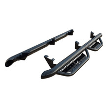 Ranch Hand RST10MC1B4S - Running Steps; Gloss Black; Steel;