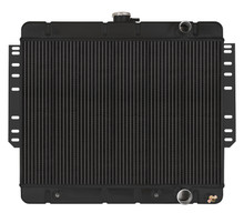 Cold Case Radiators CHI565AB - 61-65 Impala Automatic Aluminum Radiator Black Night Rider Series