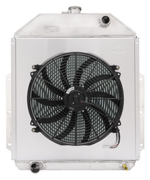 Cold Case Radiators FOT572-5K - 48-52 Ford Truck Coyote Swap MT Performance Aluminum Radiator Module