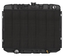 Cold Case Radiators FOM588AB - 67-70 Mustang Big Block 24 Inch Automatic Aluminum Performance Radiator Black Night Rider Series