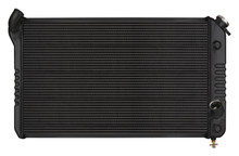 Cold Case Radiators CHV716AB - 73-76 Corvette Aluminum Radiator Black Night Rider Series