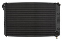 Cold Case Radiators CHV718AB - 77-82 Corvette Aluminum Radiator Black Night Rider Series