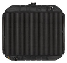 Cold Case Radiators FOT575AB - 66-79 Ford Truck Bronco Aluminum Radiator Black Night Rider Series