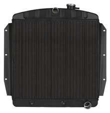Cold Case Radiators GMT567AB - 55-59 Chevy Truck Aluminum Radiator Black Night Rider Series