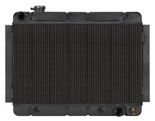 Cold Case Radiators CHE542AB - 66-67 Chevelle/El Camino Automatic Aluminum Radiator Black Night Rider Series