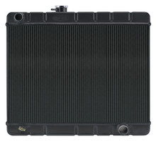 Cold Case Radiators GPG34B - 66-67 GTO Without AC Manual Aluminum Radiator Black Night Rider Series