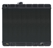 Cold Case Radiators GPG38AB - 66-67 GTO With AC Automatic Aluminum Radiator Black Night Rider Series