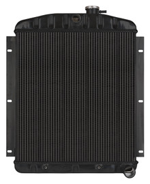Cold Case Radiators GMT568AB - 47-54 Chevy Truck Aluminum Radiator Black Night Rider Series