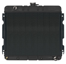 Cold Case Radiators MOP755AB - 70-72 A,B Body Small Block Automatic 17 X 22 Inch Aluminum Performance Radiator Black Night Rider Series