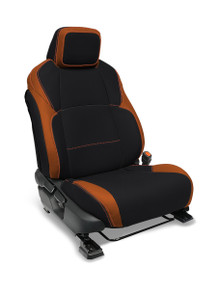 PRP Seats B088-05 - Front Seat Covers for 2024 Toyota Tacoma Pair Black and Orange