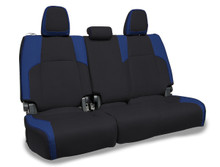 PRP Seats B089-06 - Rear Bench Covers for 2024 Toyota Tacoma Black and Blue