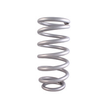 QA1 10HTBF400 - 4-1/8in ID Tapered High Travel Spring - 10in Length x 400lbs/in - Silver Powder Coated