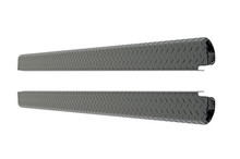 DEE ZEE DZ21999B - Deezee 80-97 Ford F-Series Bed Cap Wrap Black-Tread Aluminum 8Ft Bed