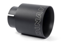 Dinan D663-0638-BOX - Double-Walled 4" Clamp-On Exhaust Tip (Black Ceramic)
