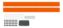 Dominator Racing 346-FLO-OR - Valance Dominator SS Flou Orange