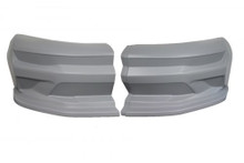 Dominator Racing DOM330-GRY - Nose - Dominator SS Camaro - 2-Piece Complete - Plastic - Gray - Universal - Street Stock - Kit