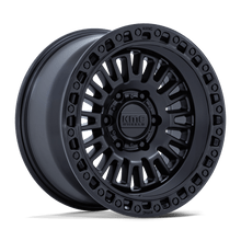 KMC KM554MB17855000 - Km554 Aztec 17X8.5 Matte Black W/ Gloss Black Lip