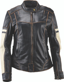 Kuryakyn 094392 - Leather By River Road Dame Vintage Leather Jacket Black Womens - 2XL