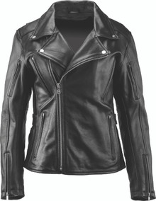 Kuryakyn 094378 - Leather By River Road Ironclad Classic Leather Jacket Black Womens - Large