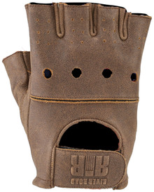 Kuryakyn 094465 - Leather By River Road Buster Vintage Shorty Gloves Black - 3XL