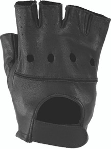 Kuryakyn 094458 - Leather By River Road Hollister Shorty Gloves Black - 2XL