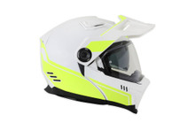 Simpson Motorcycle JBDWYLG - JOURNEY BANDIT HELMET YELLOW/WHITE LARGE
