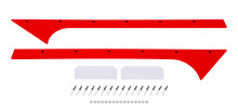 Dominator Racing 835-RD - Pillar A Pair Late Model Red