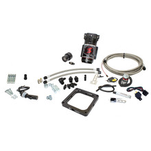 Snow Performance SNO-15035-BRD-T - Gas Carb 4500 Flange Stage 1 Water Injection Kit (WOT SS Braided Lines w/o Tank)