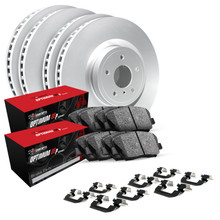 R1 Concepts WDUH2-54036 - R1 Brake Rotors - Carbon Coated w/ Optimum Oe Pads & Hdw