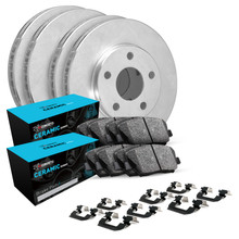 R1 Concepts WFWH2-42001 - E- Line Series Brake Rotor with Ceramic Brake Pads & Hdw