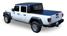 Leer 650319 - 20-25 Jeep Gladiator Flush Mount Hard Folding Tonneau Cover Truck Bed Topper 5 Foot With or Without Track Black