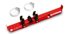 Element Advanced Fire Protection 60250 - Fire Extinguisher Mount - Clamp-On - Hook and Loop / Snap-In Clips - Steel - Red Powder Coat - Element E100 Extinguishers - Each