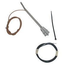 Ididit 3100006154 - Turn Lever w/Button Polished