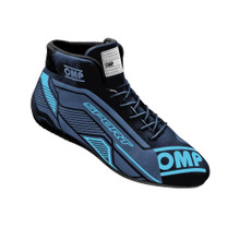 OMP Racing IC0-0829-A01-275-39 - OMP SPORT SHOES FIA 8856 -2018 BLACK / CYAN SZ. 3