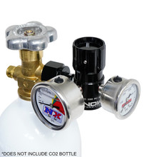 Snow Performance SNO-354G - Billet Adjustable (0-475PSI) CO2 Regulator w/Gauges