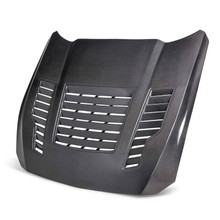 Anderson Composites AC-HD24FDMU-GT4-DS - 2024 Ford Mustang Type-GT4 Double-Sided Carbon Fiber Hood