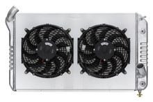 Cold Case Radiators CHV714A-1K - 69-72 Corvette Big Block Aluminum Radiator Dual 12 Inch Fan Kit