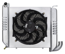 Cold Case Radiators CHV712AK - 65-68 Corvette Small Block Aluminum Radiator 16 Inch Fan Kit