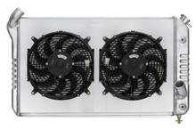 Cold Case Radiators CHV714AK - 69-72 Corvette Small Block Aluminum Radiator Dual 12 Inch Fan Kit