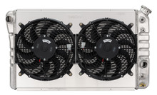Cold Case Radiators CHV719AK - 84-90 Corvette Aluminum Radiator Dual 12 Inch Fan Kit