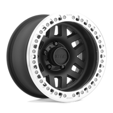KMC KM22979050738N - Km229 Machete Crawl Beadlock 17X9 Satin Black Machined Bead Ring