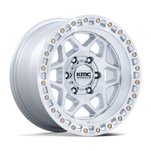 KMC KM553SD17855000 - Km553 Torx 17X8.5 Gloss Silver W/ Machined Face